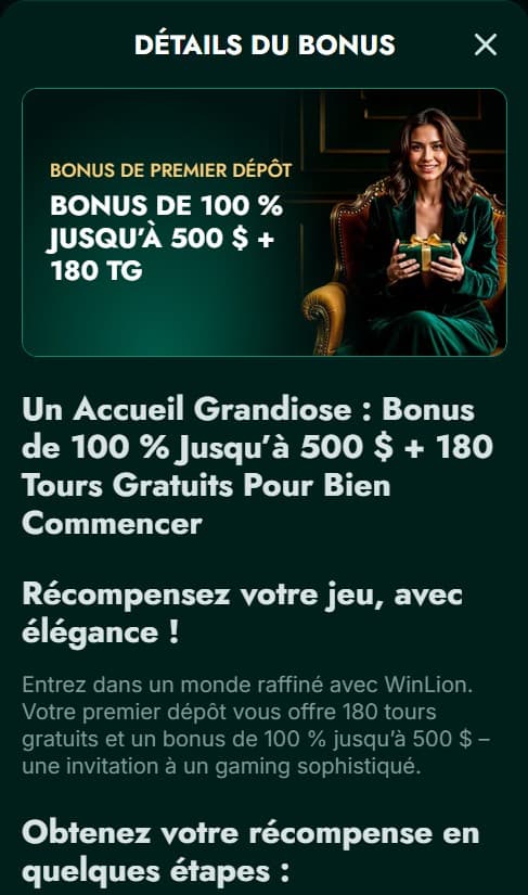 WinLion bonus